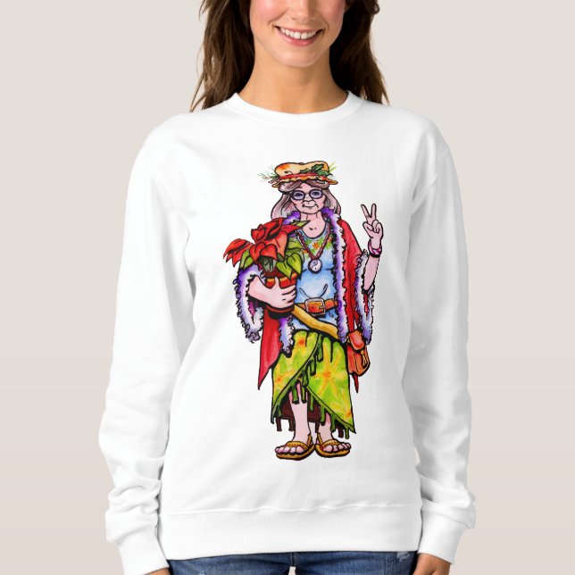 Ms Hippie Santa Sweatshirt (Front)