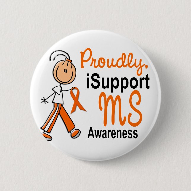 MS iSupport 1 SFT 2 Inch Round Button (Front)