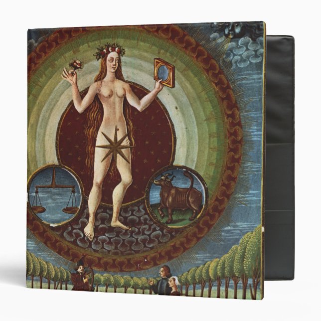 Ms Lat. 209 f.9v Venus, from 'De Sphaera', c.1470 Binder (Front/Inside)
