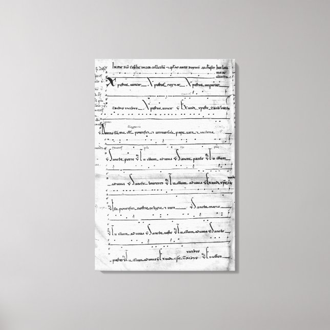 Ms.Latin Christus Vincit Canvas Print (Front)