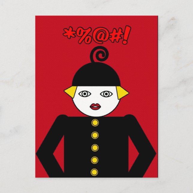 Ms. Martzkin Pop Art Postcard © 2012 M. Martz (Front)