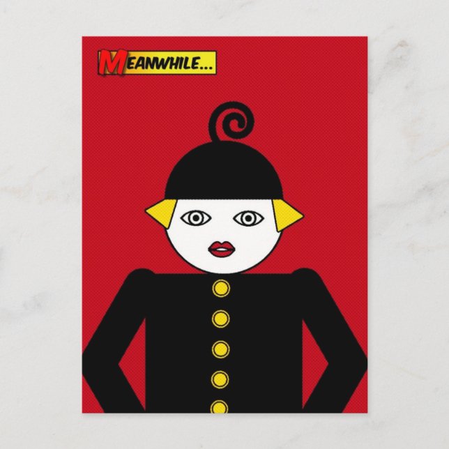 Ms. Martzkin Pop Art Postcard © 2012 M. Martz (Front)