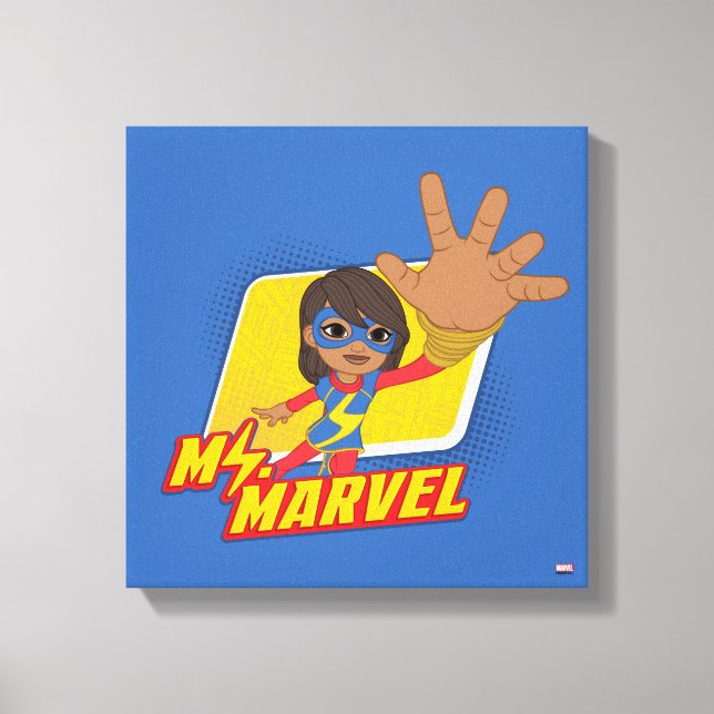 Ms. Marvel Rectangular Character Graphic Canvas Print (Front)