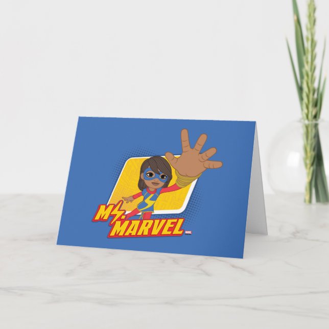 Ms. Marvel Rectangular Character Graphic Card (Front)