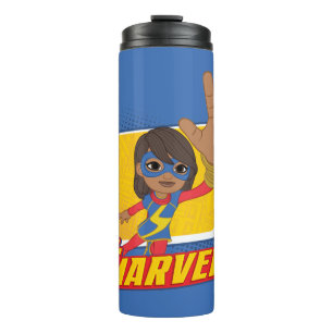 Ms. Marvel Rectangular Character Graphic Thermal Tumbler