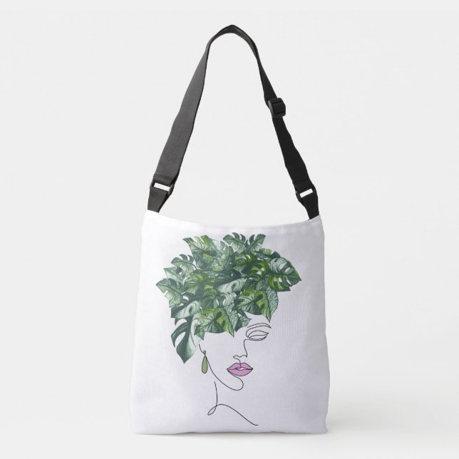 Ms. Monstera, The Ultimate Plant Lady Bag (Front)