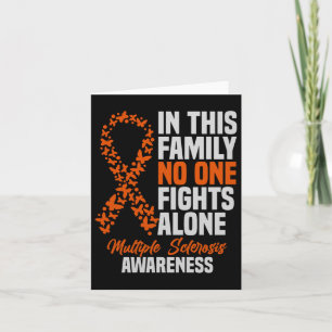 Ms Multiple Sclerosis Awareness Orange Ribbon Gift Card