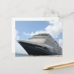 MS Nieuw Amsterdam Cruise Ship on Aruba Postcard
