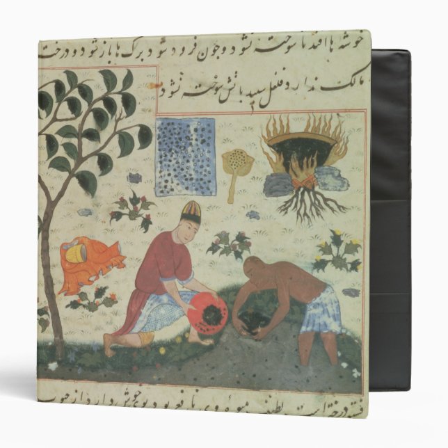 Ms Pers 332 Pepper tree and preparing pepper Binder (Front/Inside)