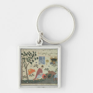 Ms Pers 332 Pepper tree and preparing pepper Keychain