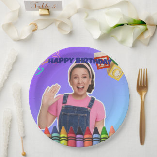 Ms.Rachel Custom Birthday Plates 