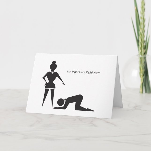 Ms. Right Here Right Now Invitation (Front)