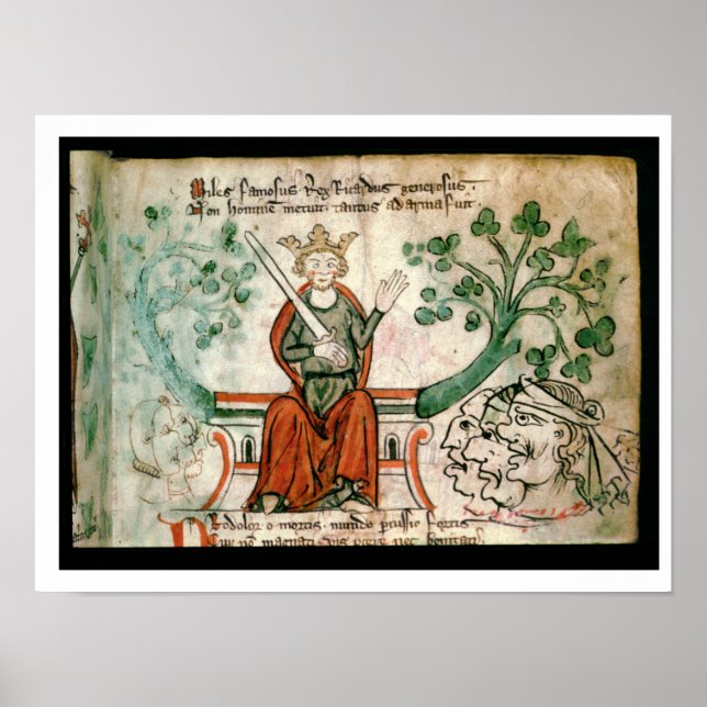 Ms Royal 20 A11  Richard I (1157-99) (The Lion-Hea Poster (Front)