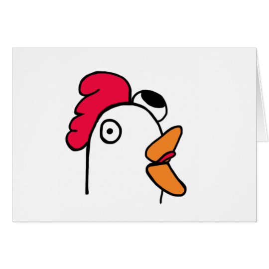 Ms. Rude Chicken Head Card
