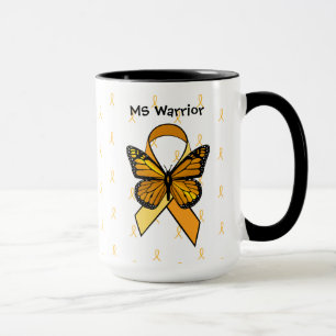 MS Sclérose en plaques Papillon Ribbon Mug