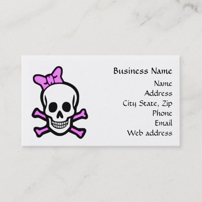 Ms Skull Business Card (Front)
