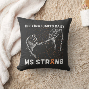 MS Strong: Multiple sclerosis awareness Throw Pillow