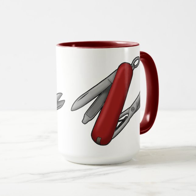 M's Swiss Style Multitool Knife Mug for Dads (Devant droit)