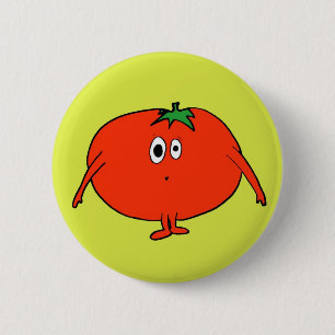 Ms. Tomato 2 Inch Round Button