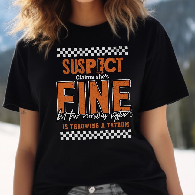 MS warrio support gift, suspect funny spoonie Tee, Tri-Blend Shirt (Creator Uploaded)