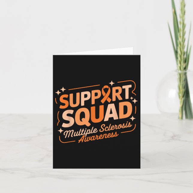 Ms Warrior Ms Support Squad Multiple Sclerosis Awa Card (Front)