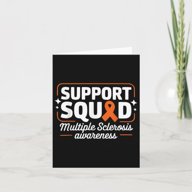 Ms Warrior Ms Support Squad Multiple Sclerosis Awa Card (Front)