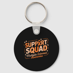 Ms Warrior Ms Support Squad Multiple Sclerosis Awa Keychain