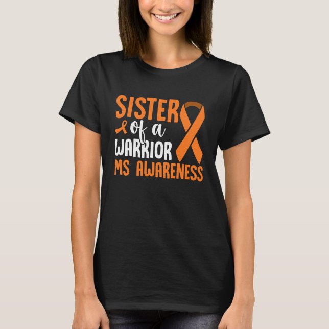 MS Warrior Multiple Sclerosis Awareness Brother Of T-Shirt (Front)