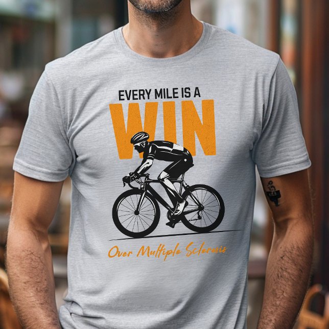 MS warrior, multiple sclerosis, biking lover gift T-Shirt (Creator Uploaded)