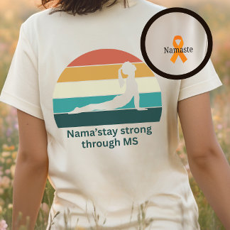 MS warrior, multiple sclerosis, yoga lover gift Tri-Blend Shirt