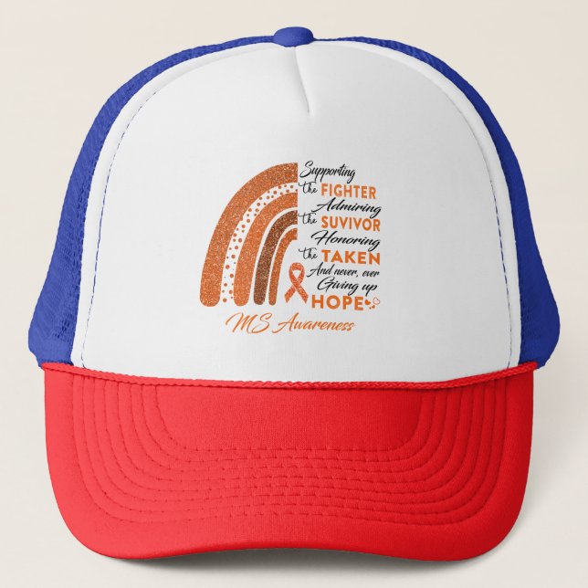 MS Warrior Supporting Fighter Trucker Hat (Front)