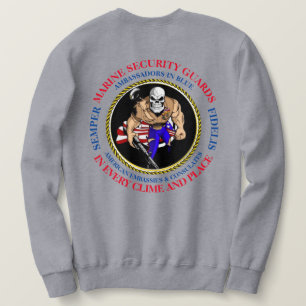 MSG AMBASSADOR IN BLUE SWEATSHIRT