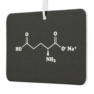 MSG Monosodium Glutamate Molecule Chemical Formula Air Freshener