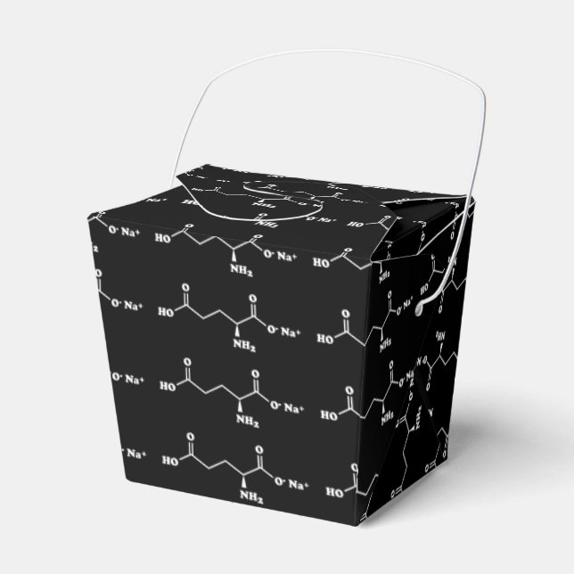MSG Monosodium Glutamate Molecule Chemical Formula Favor Box (Front Side)