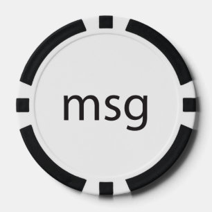 msg poker chips