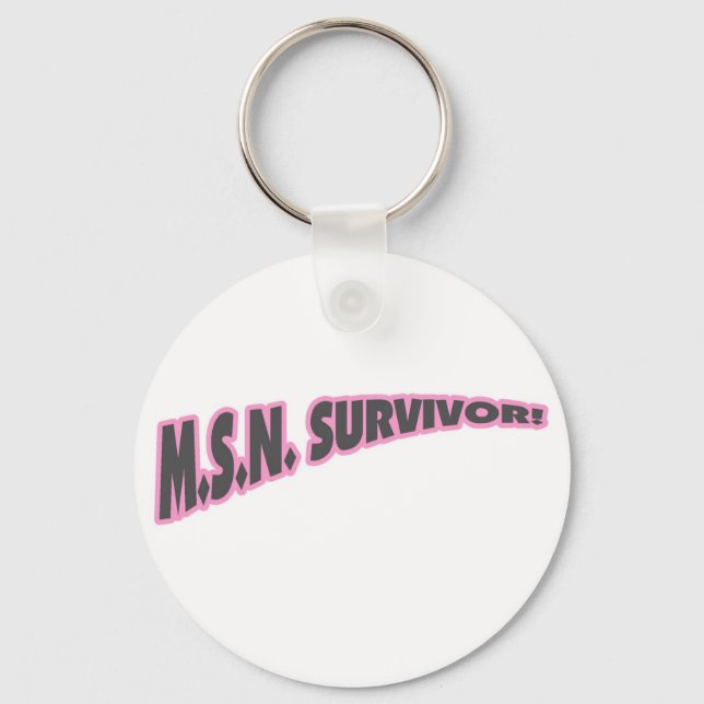 MSN Survivor In Pink Keychain (Front)