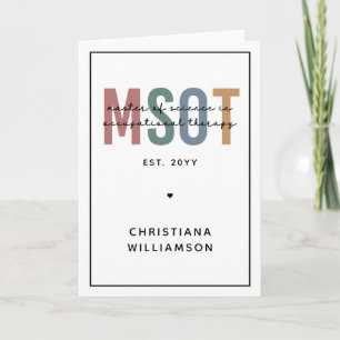 MSOT Master of Science in Occupational Therapy Card