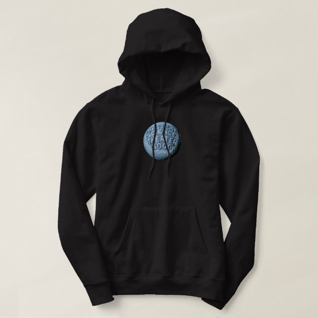 MST3K Moon Hoodie (Black) (Design Front)