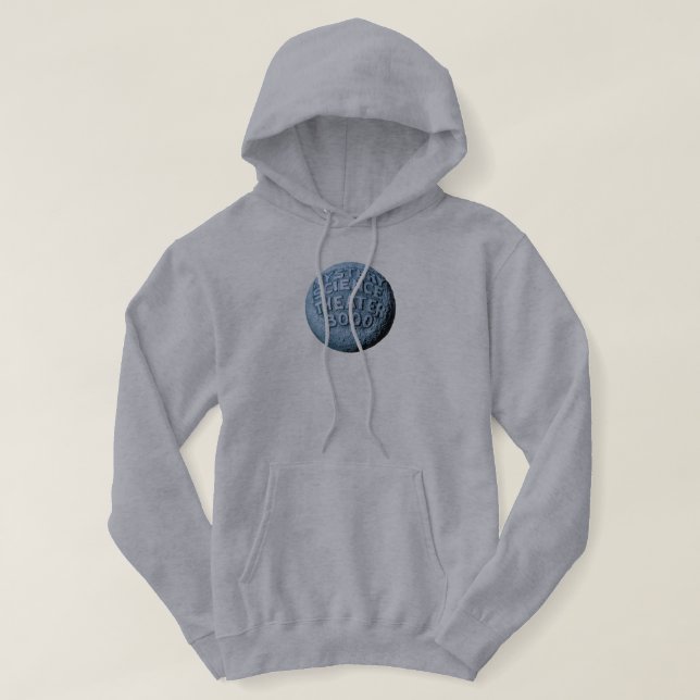 MST3K Moon Sweat - shirt à capuche (gris) (Design devant)