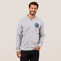 MST3K Moon Zip Hoodie (Athletic Heather)