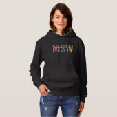 MSW Master of Social Work Retro Graduation Hoodie (Front Full)