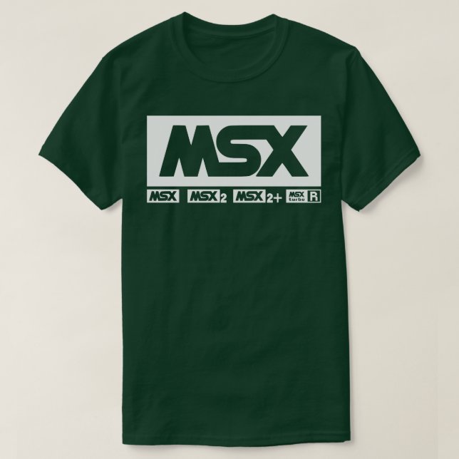MSX Logos Vintage Retro Computer T-Shirt (Design Front)