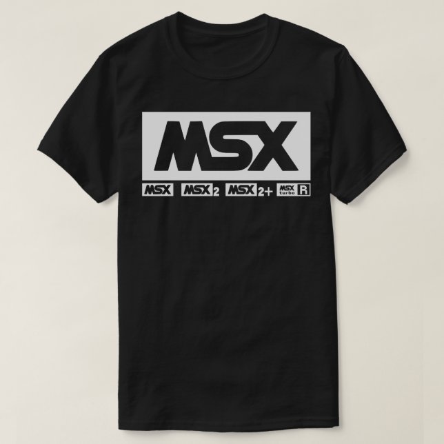 MSX Logos Vintage Retro Computer T-Shirt (Design Front)