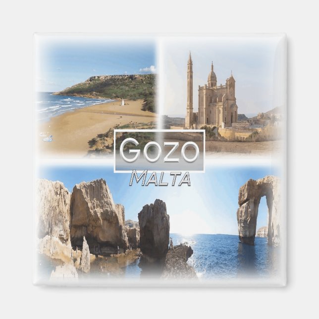 MT0015 Europe, Malta, Gozo,  fridge Magnet (Front)