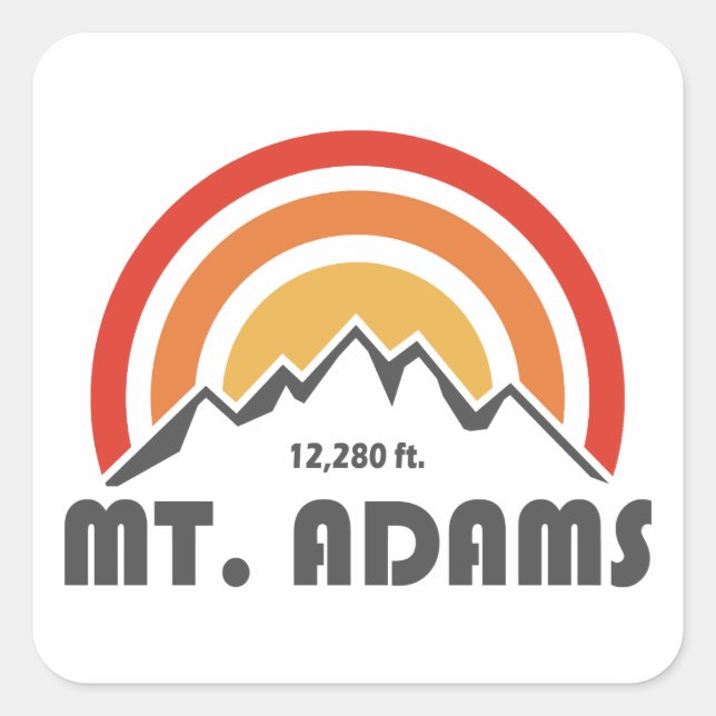 Mt. Adams Square Sticker (Front)