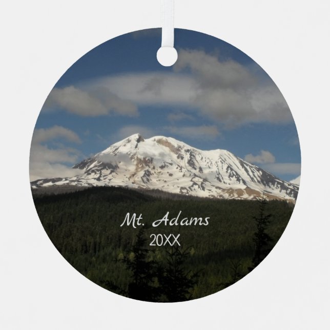 Mt. Adams Washington Scenic Photo Metal Ornament (Front)