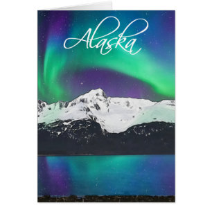 Mt. Alice Aurora Alaska - 5" x 7" Art Card