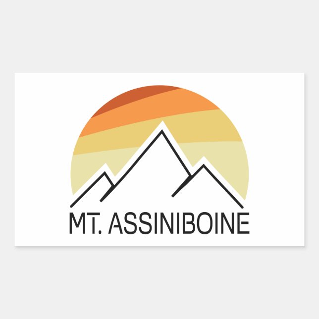 Mt. Assiniboine Retro Sticker (Front)