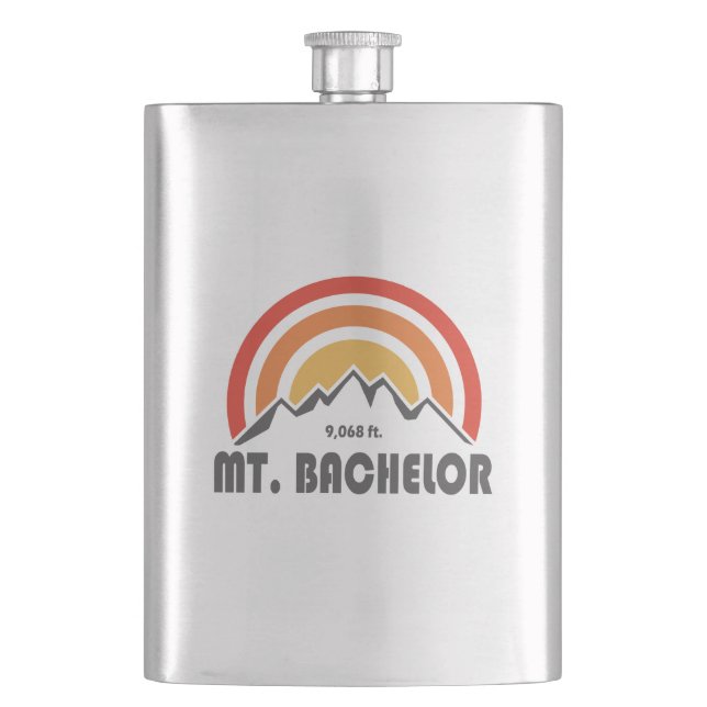 Mt. Bachelor Hip Flask (Front)