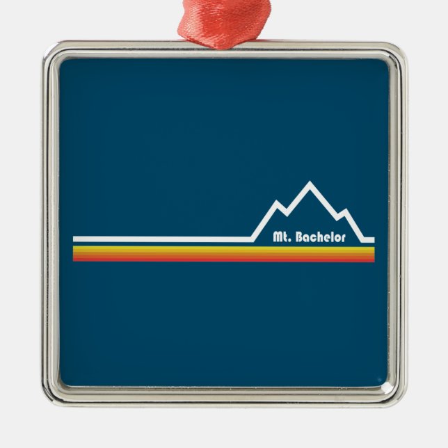Mt. Bachelor Metal Ornament (Front)